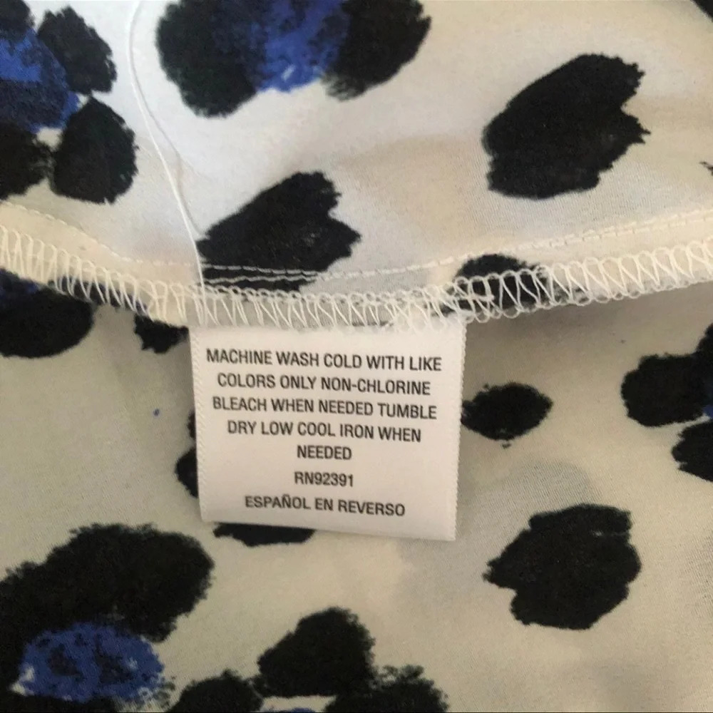 bar lll short sleeve shirt midi dress white/blue size M - Picture 8 of 10